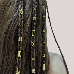 <span class=keywords><strong>SHEIN</strong></span>-Extensions de cheveux creuses avec anneaux en fer, accessoires de <span class=keywords><strong>perruque</strong></span> européenne et américaine, DIY, 36/40 pièces - Product Image 4