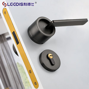 Lgedis Lever Lock Zinc Alloy Black Pearl Black Matte Coffee PVD Solid Wood Door Handle Anti Rust Bedroom Bathroom Kitchen Door - Product Image 2