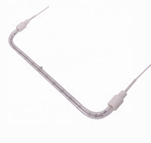 1261mm 400V 5500W L forma oro recubierto infrarrojo halógeno elemento de calefacción lámparas infrarrojas para calefacción - Product Image 1