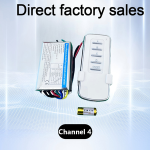 Interruptor de Control Remoto Inalámbrico RF de 433MHz, <span class=keywords><strong>220V</strong></span> 10A, Interruptor Inteligente de 1~4 Canales para Iluminación LED, Lámparas de Techo de Cristal, Candelabros - Product Image 5