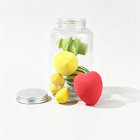 Ensemble d'éponges cosmétiques transparentes personnalisées en forme de goutte d'eau, plusieurs tailles, pour fond de teint et maquillage, outils de beauté
