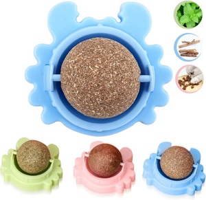 Pelota de juguete para gatos, juguete para mascotas con dientes molares, planta natural limpia, para calmar a los gatos - Product Image 3