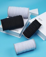 Vente en gros directe fabricants : Sangle en polyester/coton haute ténacité noir/blanc 3-12mm pour vêtements et textiles de maison – Échantillon gratuit