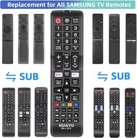 Télécommande universelle à code fixe HUAYU RM-L1618 pour téléviseurs LCD Samsung, prise en charge de Netflix, 47 boutons, matériau ABS, certifiée CE/FCC