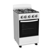 Kompor Gas & Listrik Multifungsi LUOQI dengan Oven untuk Penggunaan RV, Peralatan Dapur Stainless Steel yang Dapat Diletakkan Sendiri