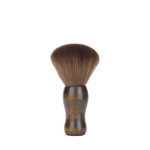 Logo privé barbier coiffure cou plumeau brosses cheveux synthétiques plus doux avec manche en bois pour coupe <span class=keywords><strong>de</strong></span> cheveux nettoyage du cou - Product Image 3