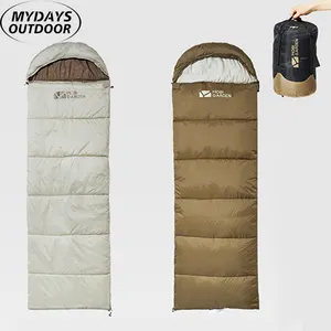 Mydays Outdoor Adult Winter Thickened Coldproof Warm Inside Cotton Outside Waterproof Sleeping Bag for Men Women