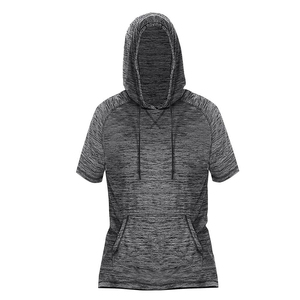 Custom Logo Long Sleeve Cotton Polyester Quick Dry Outdoor Lightweight Hooded Wholesale Hooded Men's T-shirts - Product Image 4