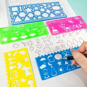 Juego de Reglas Geométricas Multifuncionales para Dibujo Creativo, Rompecabezas, Rizador de Cuerpo, Juguetes Educativos para Estudiantes, Aprendizaje de Arte 3+ 8.5 - Product Image 3