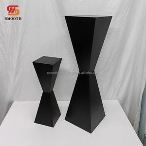 SMOOTH 100CM soporte de flores de Metal negro fiesta evento boda decoración centros de mesa accesorios de boda postre pastel Mesa - Product Image 1