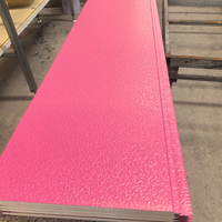 Panneau sandwich décoratif en PU pour murs extérieurs, isolant et ignifuge, avec design métallique sculpté, pour hôtels et ateliers