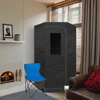 Détente à domicile Sauna d'intérieur Dôme 3.6L 1600W Portable Pliant Intelligent Télécommande Personnel SPA Sauna Vapeur Tente avec Tube