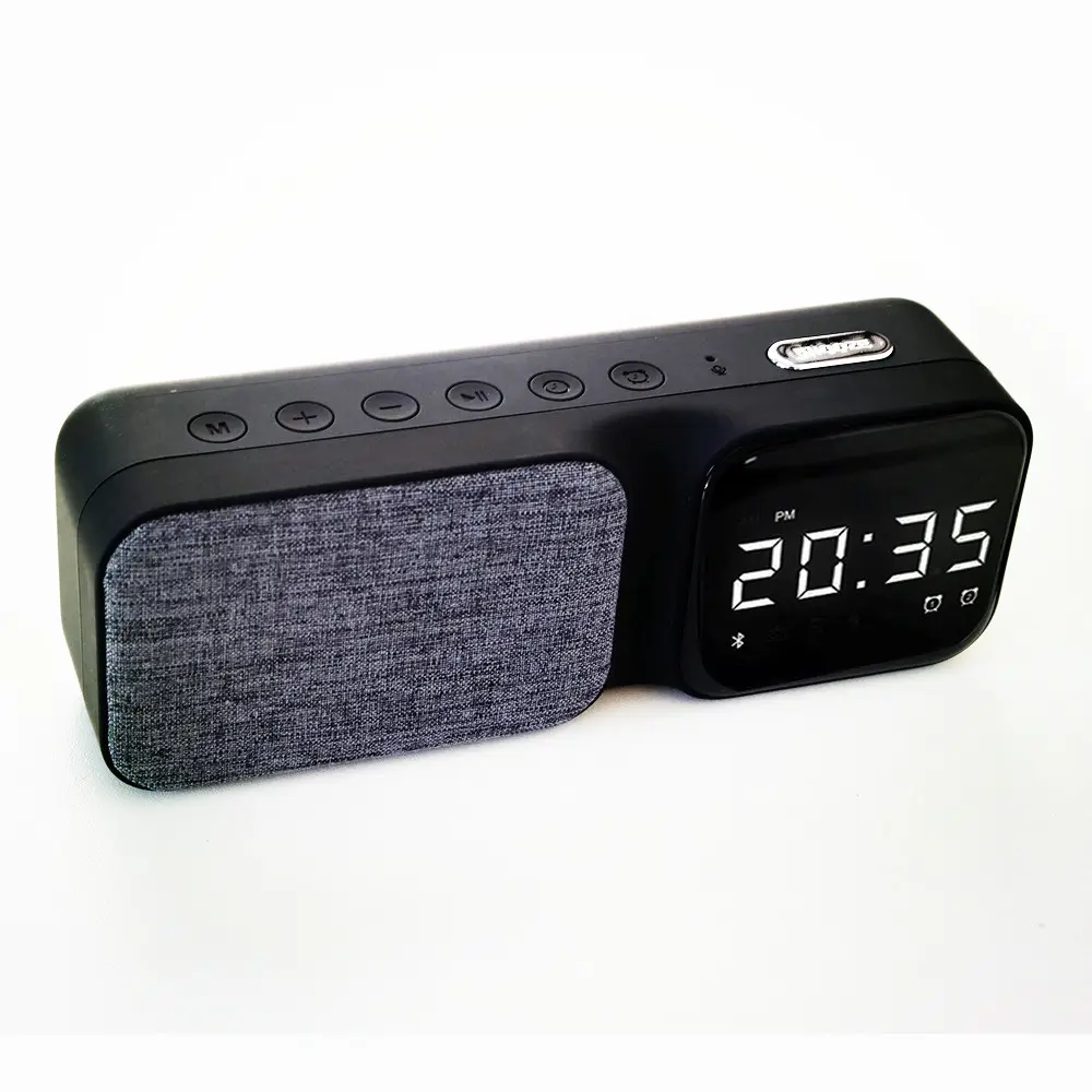 MX99-minialtavoz inalámbrico portátil para exteriores, reproductor de música estéreo con pantalla Led, sonido, Radio FM, reloj, inalámbrico, 2023