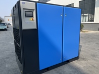 Nouveau Compresseur d'air à vis portable à deux étages, de qualité industrielle, sans huile, avec moteur de 75 kW, refroidi par eau, pour entreprise commerciale