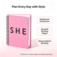 Agenda personnalisé 2027, carnet de notes, taille et couleur de la couverture personnalisées, reliure spirale, planificateur quotidien et hebdomadaire pour prendre soin de soi
