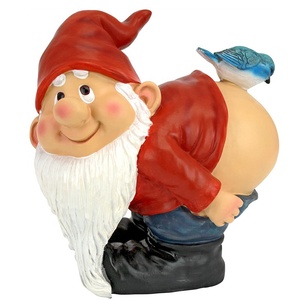 Gnomos de Jardín Divertidos de Resina, Gnomos Traviesos con Forma de Trasero Descubierto y Pájaro, Gnomos de Jardín Personalizados para Exteriores - Product Image 2