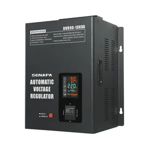 AC 220V DVR90-10KVA 8KW SVC 전자 전압 조정기 속도 컨트롤러 고출력 자동 전압 안정기