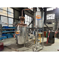 Distillateur d'huile essentielle de cuivre de qualité supérieure pour l'extraction commerciale d'alcool de palissandre de vanille