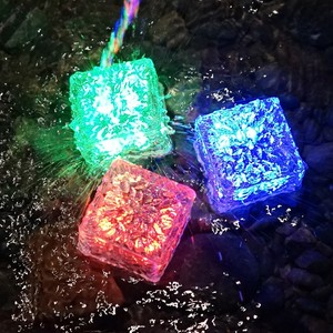 Solar Powered In-Ground Lights Ice Brick Style Outdoor Landscape <b>Lamp</b> Waterproof Garden Decorative Light for Yard Patio Pathway - Product Image 1