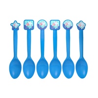 Artículos de Fiesta de Cumpleaños de la Sirenita para Adolescentes, Desechables, Ecológicos, de Papel, Diseño Azul de Dibujos Animados, para Uso en Interiores, Precio de Fábrica, Gran Venta
