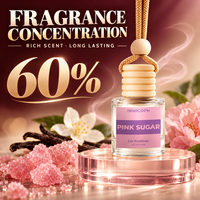 Désodorisant de voiture personnalisé, parfum sucré rose, emballage personnalisé, désodorisant de voiture en gros, cadeau suspendu