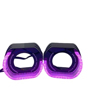 Gran oferta, lente de proyector mágica de 3 pulgadas con ojo de Ángel 5D, nueva condición, cubierta de PVC de cristal, gran oferta, cubierta de anillo de Halo LED - Product Image 3