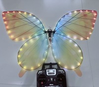 Drone papillon volant bionique RC avec LED, envergure de 80 cm, distance de vol de 300 m, ambiance romantique, décoration et fournitures pour mariage