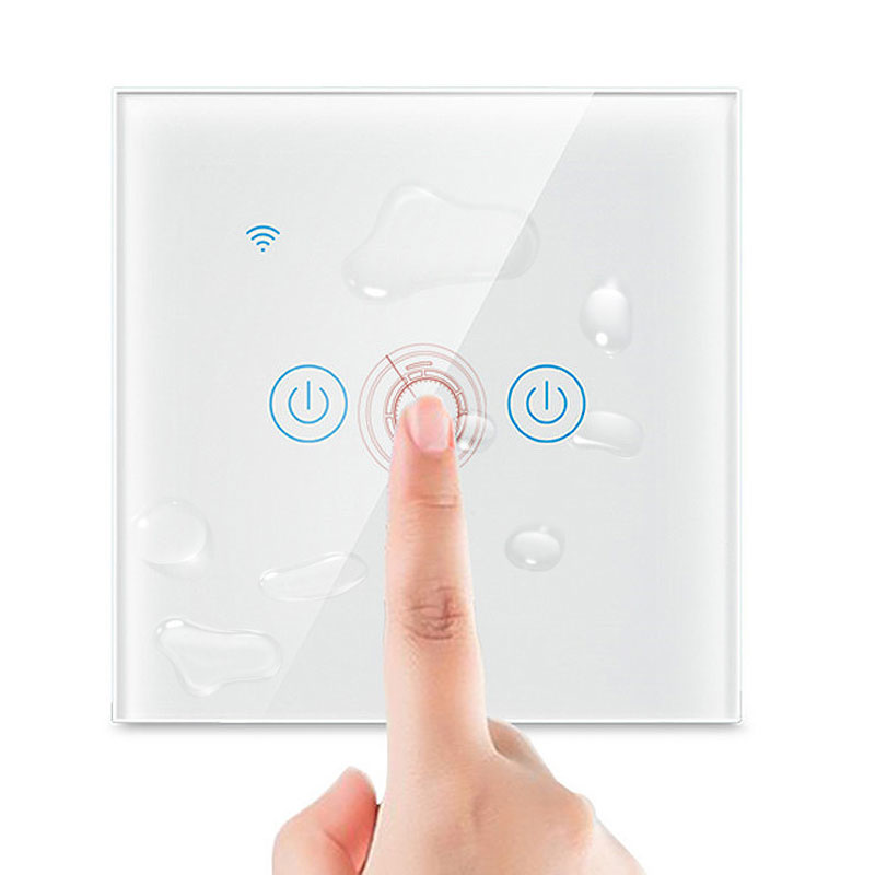 2021 оптовая продажа Электрический 1/2/3/4 кнопочный Британский Стандартный сенсорный диммер без нейтрального приложения Tuya WIFI умный переключатель для умного дома