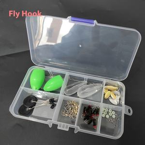 Ensemble de crochets de pêche à la mouche bande blanche flottant/coulant aide à la coulée cible de <span class=keywords><strong>carpe</strong></span> en plastique pour lac avec graines de melon Spinnerbait - Product Image 3