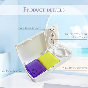 ที่ตัดยาแบบพกพา 2 in 1 รุ่นใหม่ พร้อมกล่องเก็บยา 2 ช่อง - Product Image 2