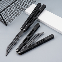 Couteau de poche EDC TGZUO avec manche en aluminium, couteau pliant d'entraînement pour débutants, idéal pour les activités de plein air