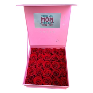 25 Rosas Reales en Caja Musical - Flores Secas Hechas a Mano, Regalo Único para el <span class=keywords><strong>Día</strong></span> <span class=keywords><strong>de</strong></span> la Madre y Cumpleaños para Mamá <span class=keywords><strong>de</strong></span> la Parte <span class=keywords><strong>de</strong></span> la Hija/Hijo - Product Image 2