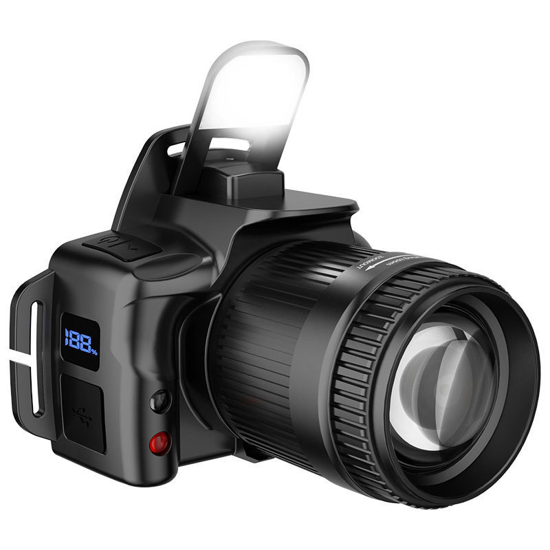 Outdoor Dedicated Headlight With High Lumen And Telescopic Zoom Induction Led Super Bright Long Endurance Cob Work Light