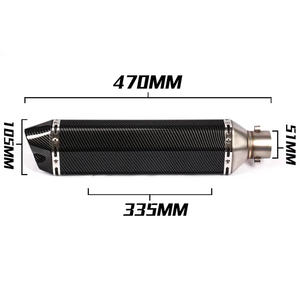 Accessoires universels pour <span class=keywords><strong>moto</strong></span> 51 mm, tuyau d'échappement, silencieux, échappement <span class=keywords><strong>moto</strong></span>, Db Killer pour XJ6 Yamaha MT07 09 03 - Product Image 4