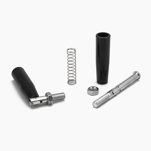 Manivela de Bakelite para Máquina Herramienta, Manivela de Hierro Cromado con Rotación, Manivela Plegable Integrada - Product Image 2