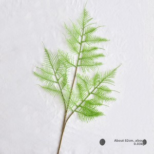<span class=keywords><strong>D</strong></span>écoration <span class=keywords><strong>d</strong></span>'intérieur : Fougère artificielle en forme <span class=keywords><strong>d</strong></span>'asperge, feuilles laminées multi-branches floquées, plante artificielle pour aménagement paysager <span class=keywords><strong>d</strong></span>'hôtels et gîtes, vente en gros - Product Image 6