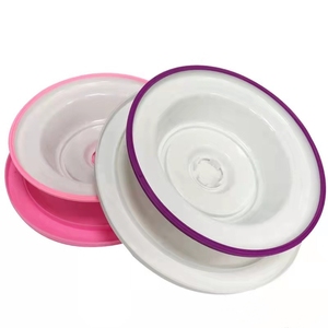 Plastik döner kek standı 11 inç kaymaz dönen kek pikap kek dekorasyon araçları malzemeleri - Product Image 6