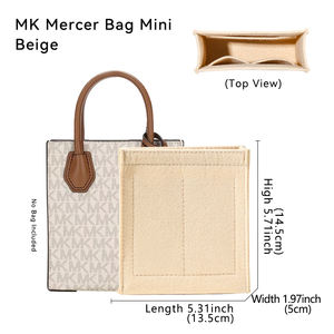 Grand organisateur de <span class=keywords><strong>sac</strong></span> en tissu pour sacs fourre-tout Speedy en feutre, solution de rangement polyvalente pour rideaux, organisateur de <span class=keywords><strong>sac</strong></span> à main, pochette de maquillage, intérieur de <span class=keywords><strong>sac</strong></span> à main - Product Image 2