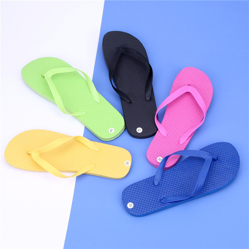 Custom Loog EVA PE Flip Flops Slippers For Mens and Women Beach Flipflops