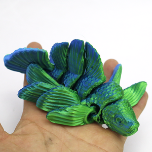 Figurines de baleines imprimées en 3D tendance, jouets et ornements créatifs articulés pour cadeaux et décoration intérieure, transfrontalier - Product Image 5