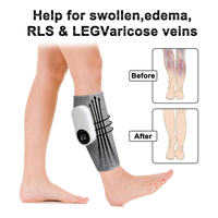 Masseur à compression d'air sans fil pour jambes et mollets avec chaleur intégrée, batterie au lithium pour la circulation corporelle