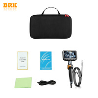 Endoscope industriel BRK 6,5 mm à double lentille, écran IPS 5,0 pouces, IP67, batterie Li-ion, personnalisable OEM, tube flexible 1-3 m / personnalisable