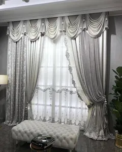 XXC high quality fabric embroidery sheer curtains designed by top designers