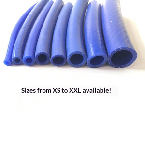 Tubo Flessibile in Silicone per Auto, Alta Temperatura 220°C, Resistente ad Alta Pressione, Tubo per Vuoto a Doppia Treccia con Morsetto, Linea Blu per Aria Calda - Product Image 5