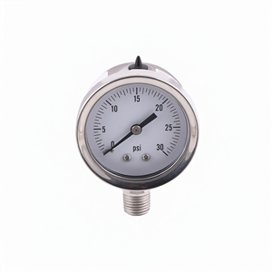 Manómetro Radial de Acero Inoxidable de 63 mm YN63SS, Lleno de Aceite, Antivibración, para Medición Industrial - Product Image 1