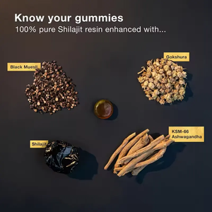 Gomitas de Resina de Shilajit Puro del Himalaya de Marca Privada OEM SUNI, Sin Gluten, Veganas, para Adultos - Product Image 5