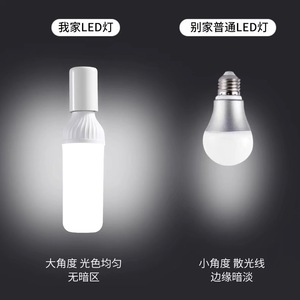 Led <b>Bulb</b> E27 19.5cm High Brightness Cylindrical Pc Lampshade Home Lighting Energy Saving - Product Image 4