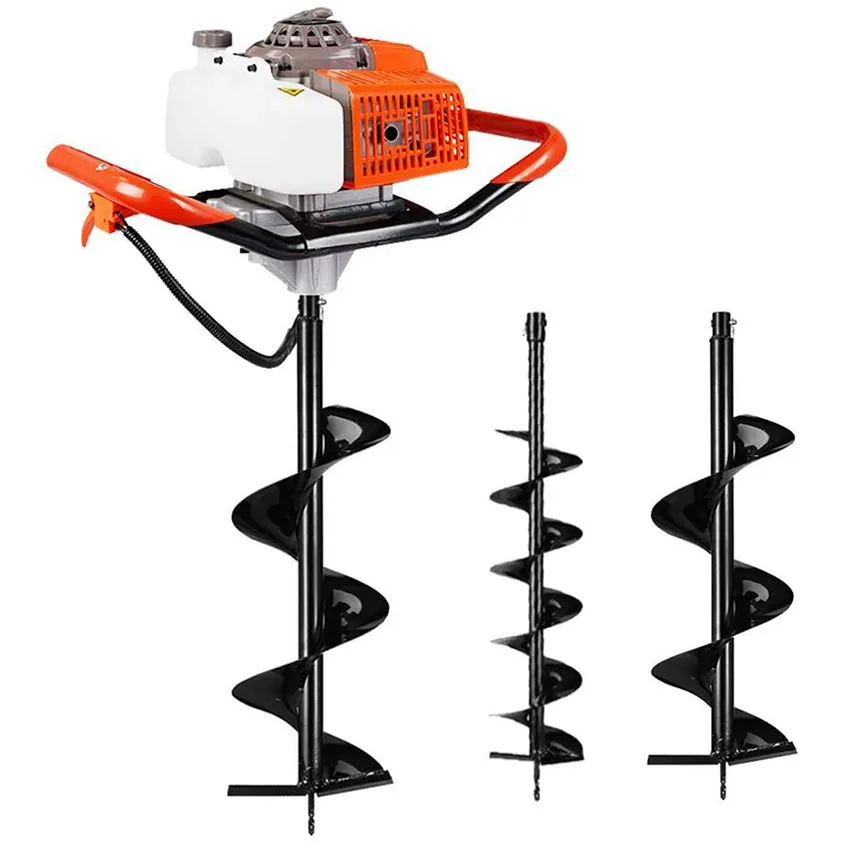 Herramientas de jardín 72cc Earth Auger Machine Post Hole Digger Tree Planting Soil Augers para la venta