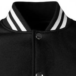 Blouson de baseball personnalisé de haute qualité pour hommes veste universitaire hiver corps en laine manches en cuir gros lettre manteau de bonne qualité - Product Image 1