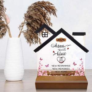 2025 Home Sweet Home signe nouvelle maison réchauffement cadeaux présentoir bénédiction idées cadeaux <span class=keywords><strong>pour</strong></span> femmes amis collègues - Product Image 5